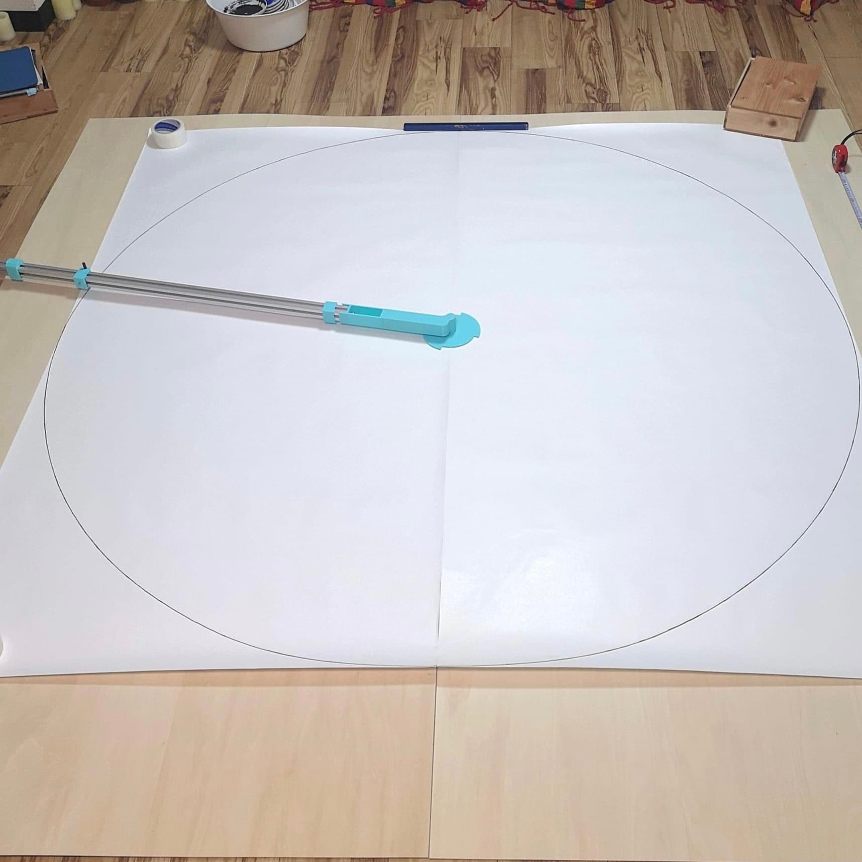 直径2m丸ウッドパネル用コンパス